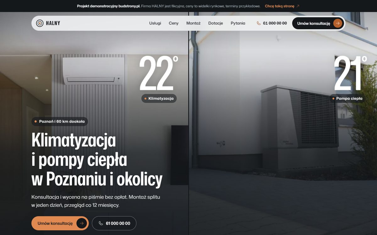 Strona Klimatyzacja i pompy ciepła: Demo branżowe