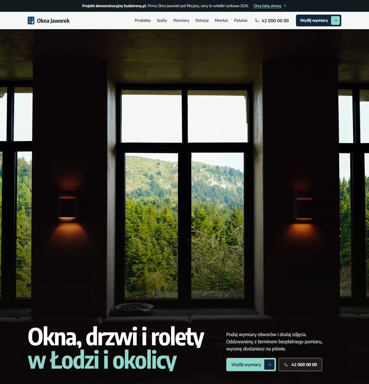Strona Okna, drzwi i rolety: Demo branżowe